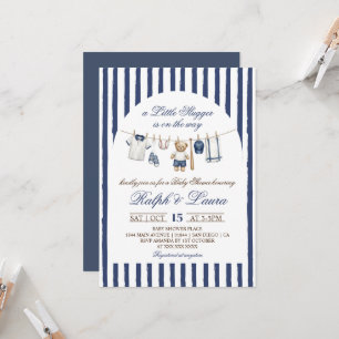 Invitation Baby Shower Little Slugger