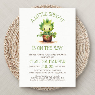 Invitation Baby shower Little Sprout