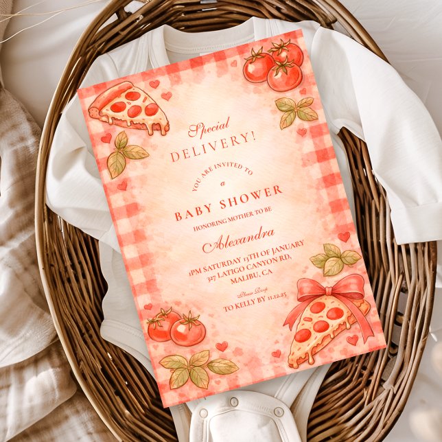 Invitation Baby-Shower Livraison Fraîche (Créateur téléchargé)