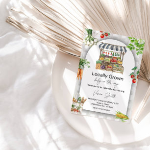 Invitation Baby-Shower Local à la Ferme – Jolies Récoltes de 