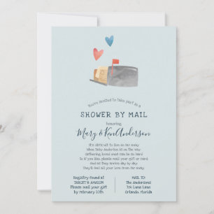 Invitation Baby shower longue distance par courrier