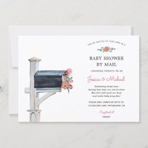 Invitation Baby shower longue distance par courrier