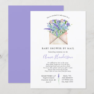 Invitation Baby shower longue distance par courrier
