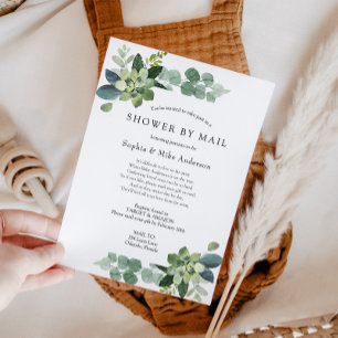 Invitation Baby shower longue distance par courrier