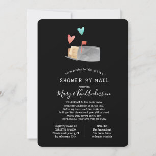 Invitation Baby shower longue distance par courrier