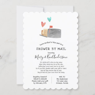 Invitation Baby shower longue distance par courrier