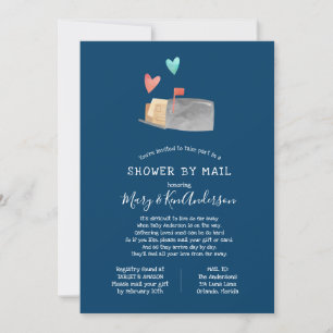 Invitation Baby shower longue distance par courrier