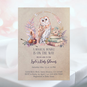 Invitation Baby shower Magical Girl Wizard