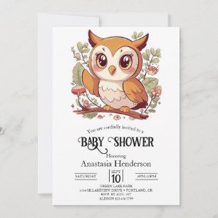 Invitation Baby shower Magique de Jolie Chouette