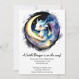 Invitation Baby shower magique Dragon