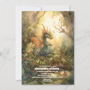 Invitation Baby shower magique Dragon