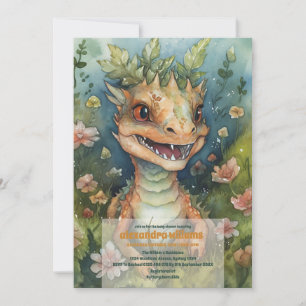 Invitation Baby shower magique Dragon