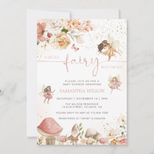 Invitation Baby shower Magique Fairy Garden
