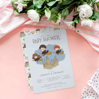 Invitation Baby shower magique Harry Potter et Hogwarts