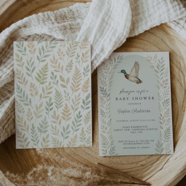 Invitation Baby shower Mallard Duck (Créateur téléchargé)