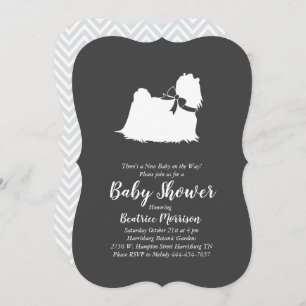 Invitation Baby shower maltais Neutre hommes-femmes