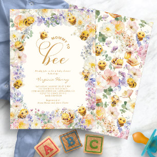 Invitation Baby Shower Maman Bee