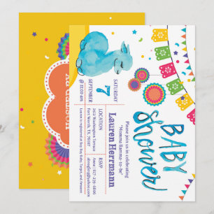 Invitation Baby shower Mamma llama