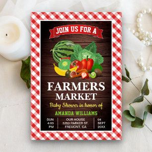 Invitation Baby-Shower Marché de Producteurs