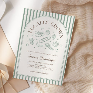 Invitation Baby-Shower Marché de Producteurs Locaux