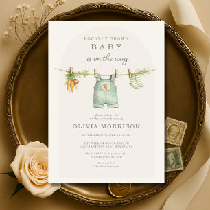 Invitation Baby-Shower Marché de Producteurs Locaux