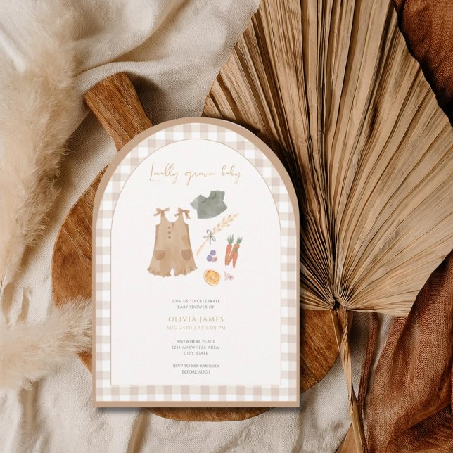 Invitation Baby shower marché fermier de proximité (Créateur téléchargé)