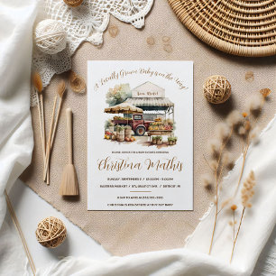 Invitation Baby Shower Marché Fermier, Produits du Terroir
