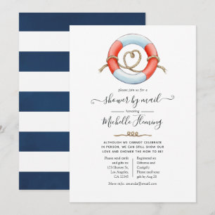 Invitation Baby Shower Marin par courrier