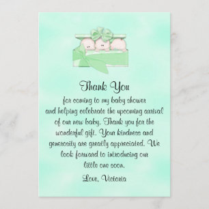 Invitation Baby shower Merci Neutre
