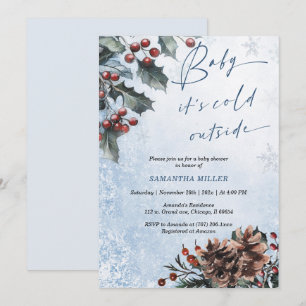 Invitation Baby Shower "Merveilleux Hiver"