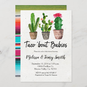 Invitation baby shower mexicain Couple