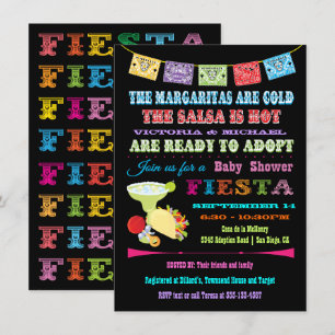 Invitation Baby shower mexicain d'adoption Fiesta