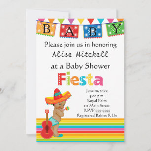Invitation Baby shower mexicaine