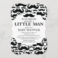 Baby shower mignon de garçons de coup de moustache