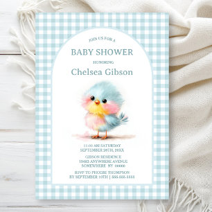 Invitation Baby Shower Mignon Oiseau Bébé