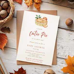 Invitation Baby Shower Mignonne Tartelette d'Automne Moderne