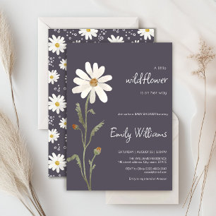 Invitation Baby shower minimaliste d'aquarelle de marais