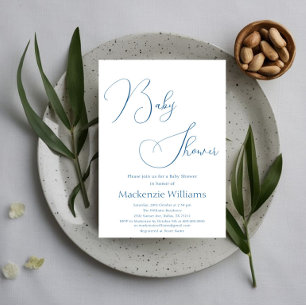 Invitation Baby-Shower Minimaliste Élégant Moderne