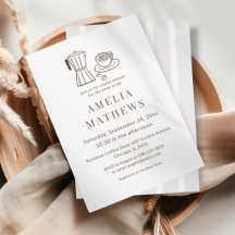 Baby-Shower Minimaliste sur le Thème du Café
