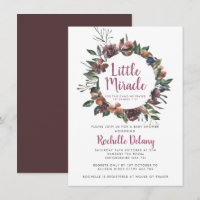 Baby shower Miracle de la petite couronne d'automn