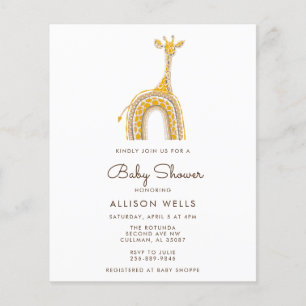 Invitation Baby shower moderne