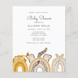 Invitation Baby shower moderne
