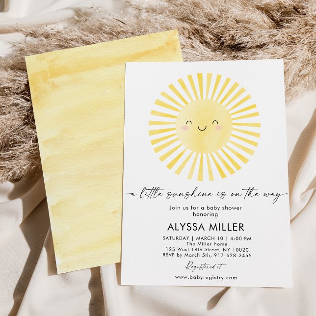 Invitation Baby shower moderne Boho Sunshine (Créateur téléchargé)