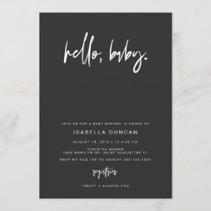 Invitation Baby shower moderne et contemporain PRIYA