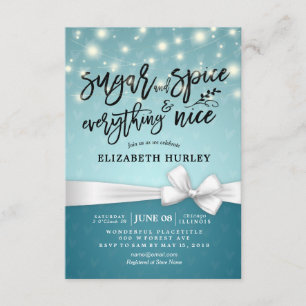 Invitation Baby shower moderne Sucre & épices & Tout Nice