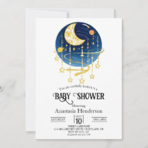 Baby shower Moon Falling Stars