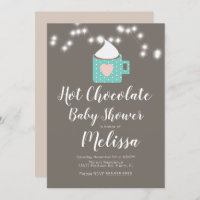 Baby shower moût de feu de camp au chocolat chaud