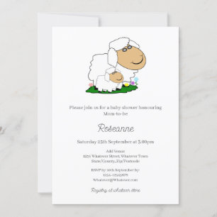 Invitation Baby shower mouton