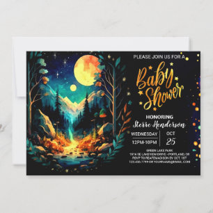 Invitation Baby shower Mystical Timber Cottagecore