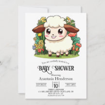 Baby shower mystique de moutons